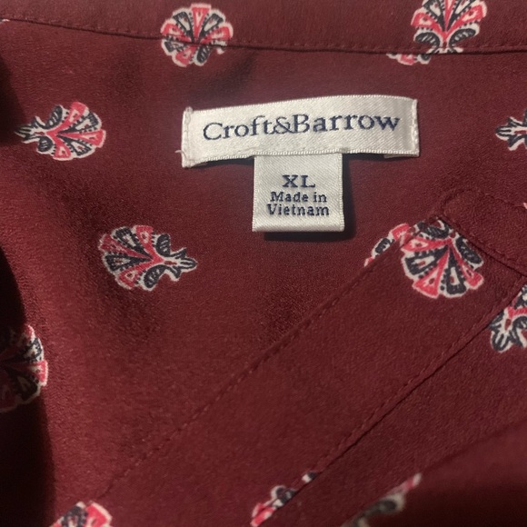 Croft and Barrow Burgundy Blouse - Picture 9 of 9
